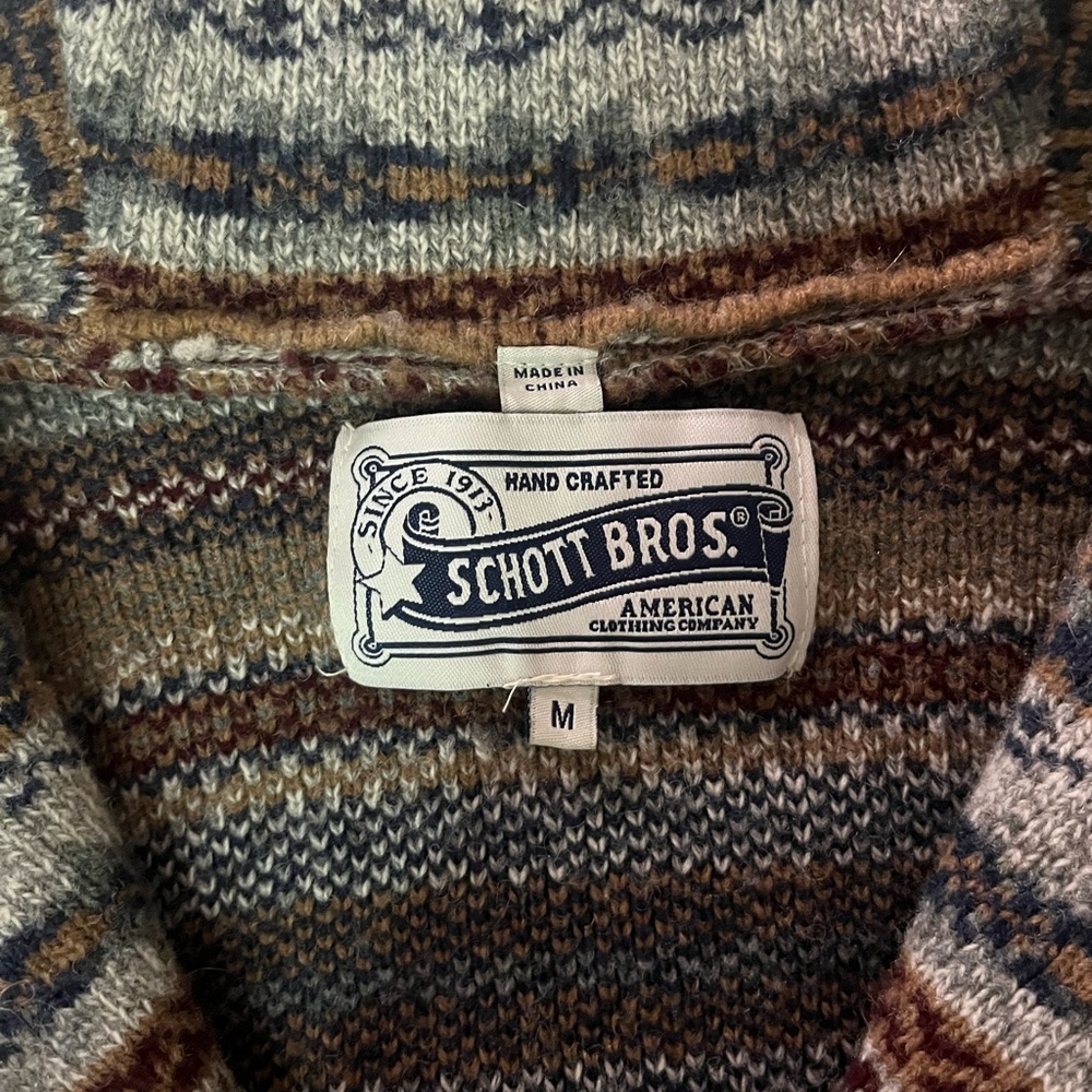 Wool Blend Fair Isle Cardigan Sweater - Picture 4 of 8